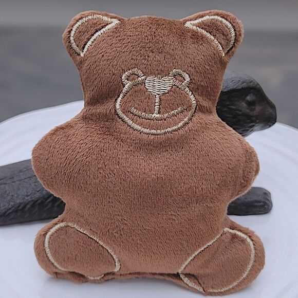 Mini caramel brown teddy plush - Picture 2 of 7